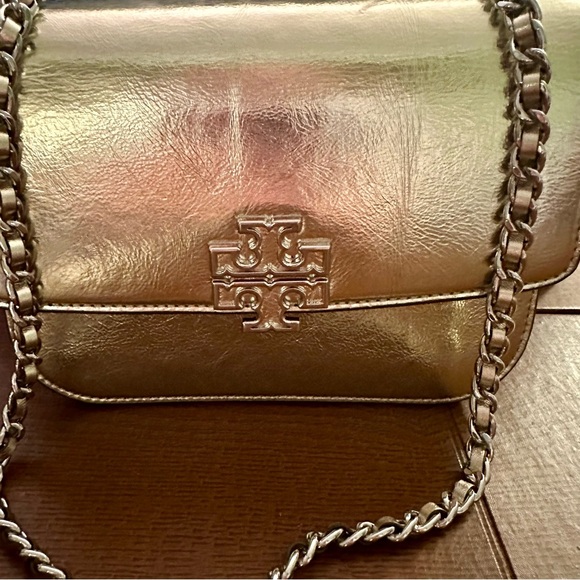 Tory Burch Handbags - - Tory Burch- Britten Small Adjustable Shoulder Bag, “Spark Gold”, NWT
